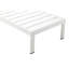 Ensemble de chaises longues inclinables d'extérieur de 76 po 8 pièces Aynura - 4 chaises de patio en aluminium avec 4 tables d'appoint assorties, 5 positions réglables et roues cachées - blanc et blanc-1865052561