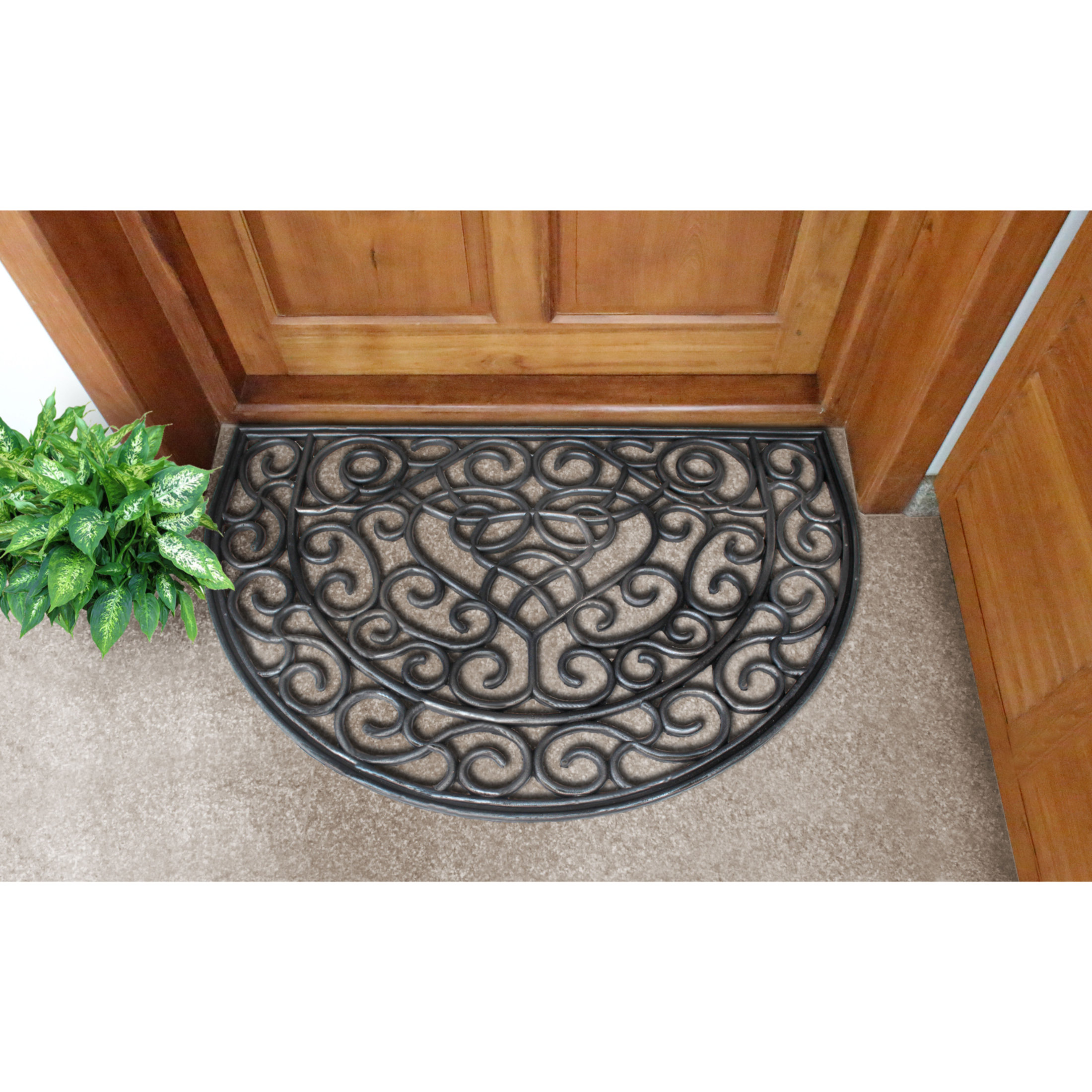 Charlton Home® Groseiller Non-Slip Outdoor Doormat