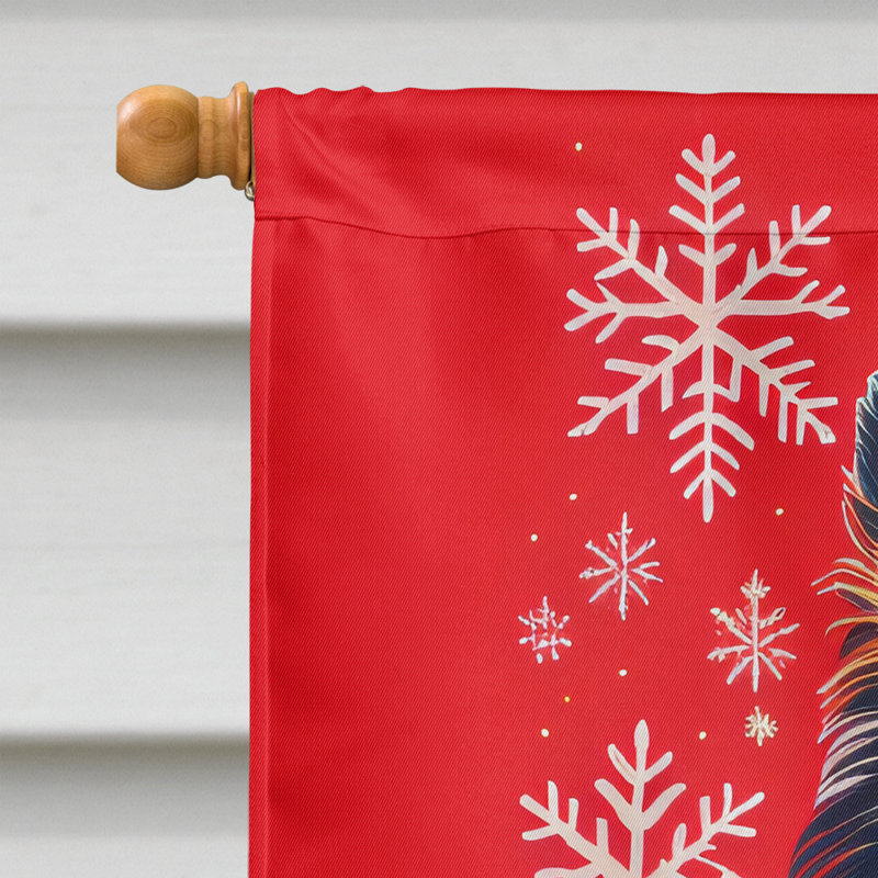 Double Sided 40'' H x 28'' W Polyester Christmas House Flag