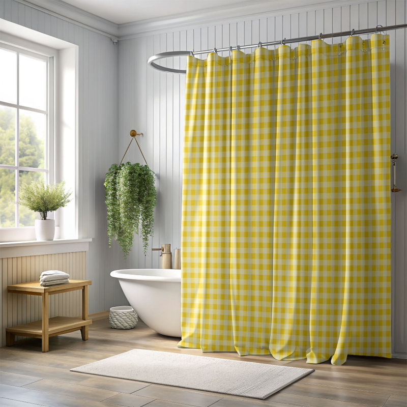 Rideau de douche 1 pièce Happy Banana Mood, H 74 po x l 71 po