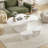3-piece Cloud Coffee Table - With 2 Drawers And 2 Small Stools