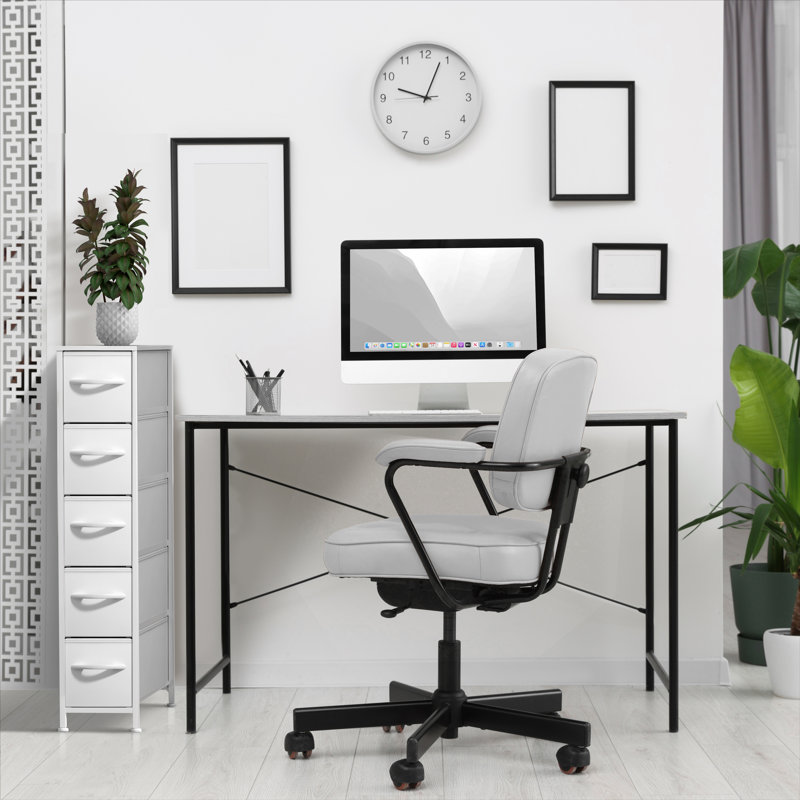 Commode étroite à 5 tiroirs Sorbus, White