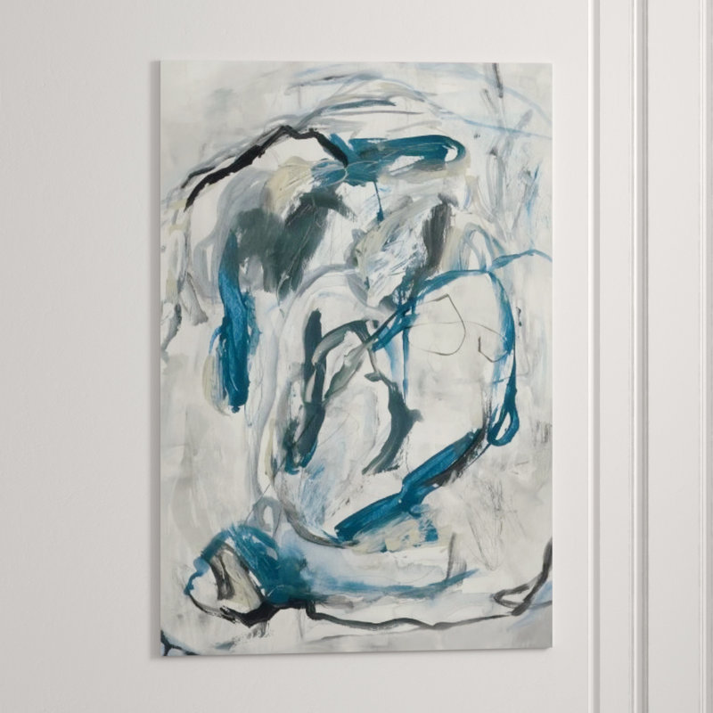 Stirring Thoughts Print by Emma McCartney, Image Brush Gel, 54" H x 36" W x 1.5" D