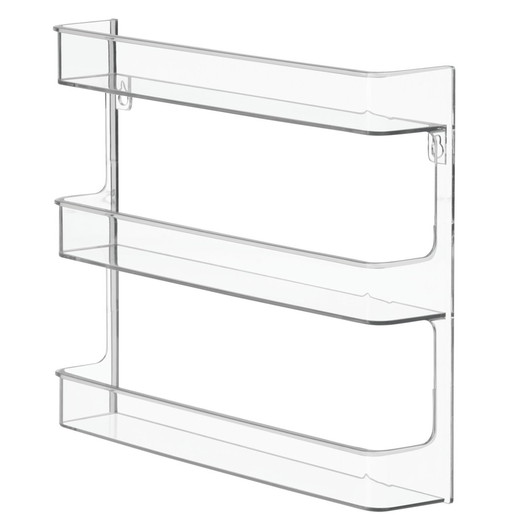 iDesign Clarity Hanging Nail Polish & Cosmetics Organizer, 2 Pack, 8.78" x 2.02" x 11.07", Clear iDesign