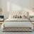 Cathlina Tufted Upholstered Linen Platform Queen Bed with 2 USB Ports and 2 Storage Drawers-1773064387