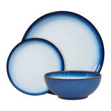 Denby Blue Haze 12 Piece Dinnerware Set, Service for 4