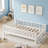 Twin Wood Platform Bed with Guardrail-128971048