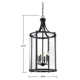 Wayland 6 Light Dimmable Lantern Chandelier