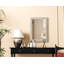 Miroir Dennard Cornhusk en lin blanc-108455465