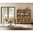 2 - Piece Office Set, 56" Executive Desk & Set Of 2 Bookcases With Glass Doors-1841341994