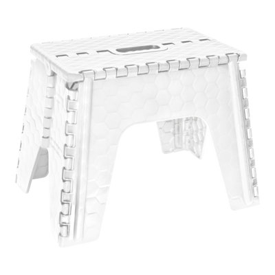 1 - Step Plastic Lightweight Folding Step Stool