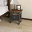 Table de chevet moderne en bois 15,51 po x 15,5 po x 17,52 po avec tiroir et tablette-1654472855-1654472850