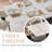 Extendable Stone Dining Table For 4-8, Modern Rectangle Dining Table Set with 8 Dining Chairs