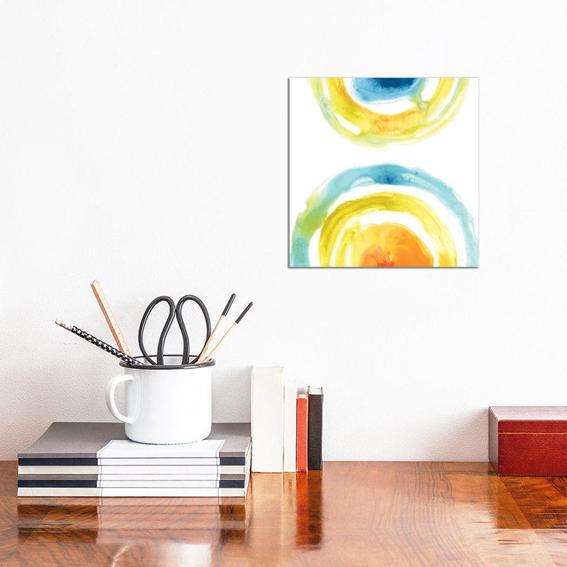 Prisma Circuit III by June Erica Vess - Wrapped Canvas Painting, 30.48 cm H x 30.48 cm W