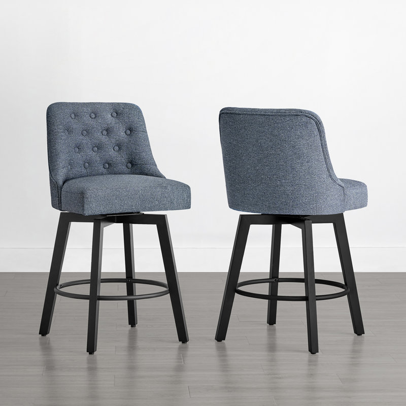 Tabouret de comptoir Arjean 26, Bleu