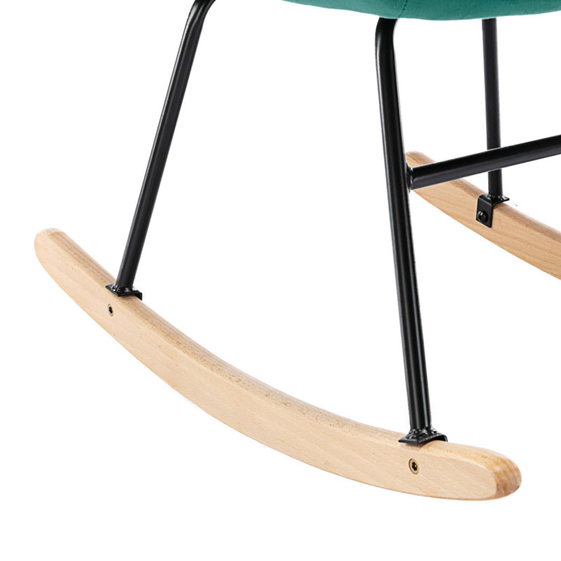 Chaise berçante Dehaan, Émeraude