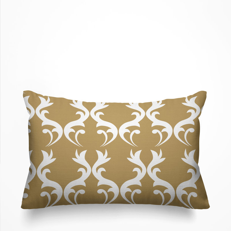 Housse et insert de coussin d'extérieur Galton, Brun clair
