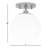 Luna Glass Semi Flush Mount-658249348