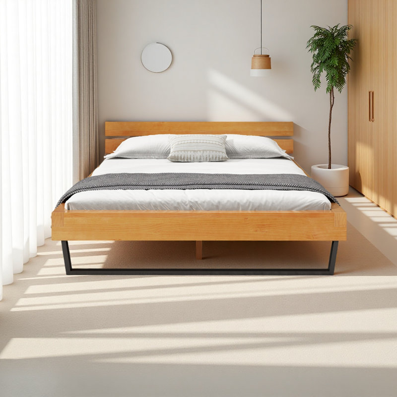 Cadre de lit en bois de pin, Grand lit
