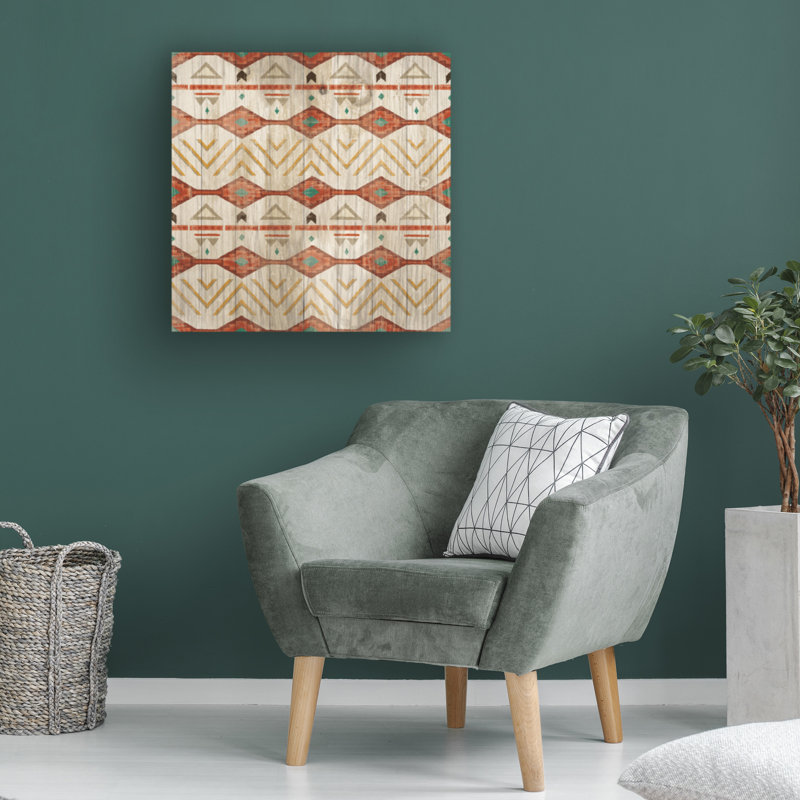 Southwest Pattern Abstract Canvas Art in Multicolor