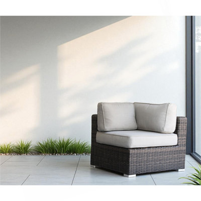 Minnesota Wicker Sectional Corner - Brown