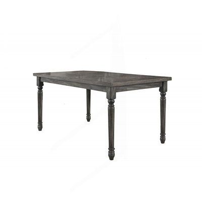 Transitional Style Rectangular Dining Table, Kitchen Table