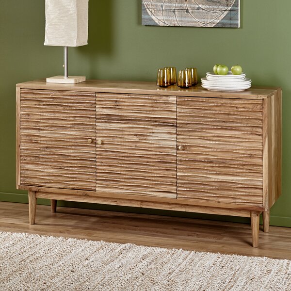 Storage Cabinet with Door & 3 Drawers Corrigan Studio Color: Rustic Oak