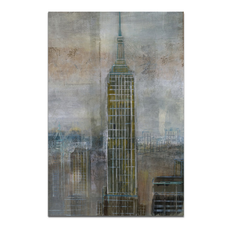 « empire city », impression, H 18 po x l 12 po x P 1,5 po, Toile tendue