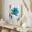 Floral The Blue Flower Modern Unframed Art Print-389071068