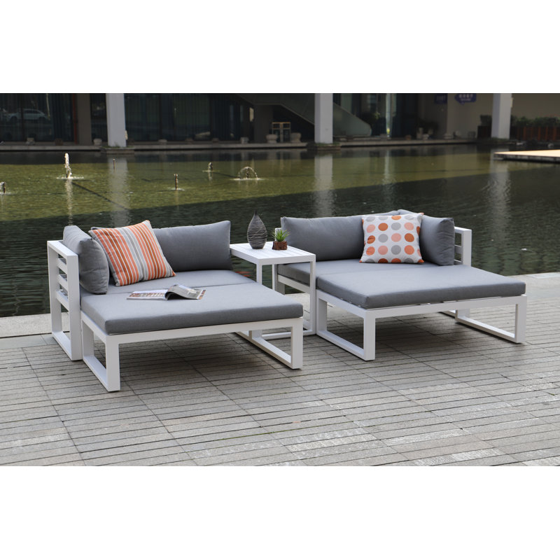 Ensemble de canapé modulaire 5 pièces avec coussins