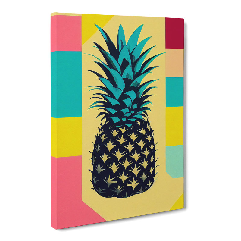 Ibtissem Pineapple Pop - Wrapped Canvas, 76cm H x 50cm W x 3cm D