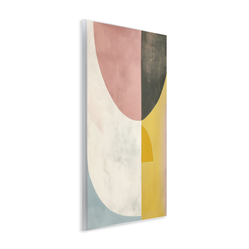 Plaque murale scandinave Pastel Curves, design par 1x, H 15 po x l 10 po