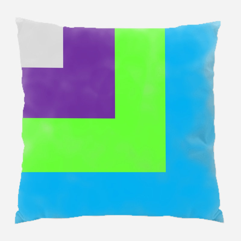 Coussin décoratif vibrant, Intérieur
