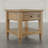 Grishe Modern Transitional 24" Square End Table with Drawer and Storage Shelf - Light Brown-103360826
