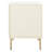 Elegant Linaris 18'' W Nightstand – Mid-Century Modern Rustic 2-Drawer Wood Table with Gold Handles-131286636