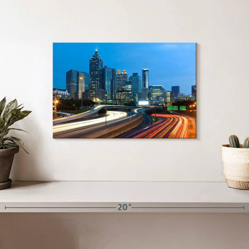 Ravi Downtown Atlanta Light Trails, H 8 po x l 12 po