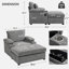 Chaise moderne surdimensionnée avec repose-pieds-29778238