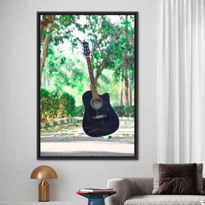 Affiche d'art personnalisée sur toile pour les mélomanes avec art mural de guitare pour chambre de bébé