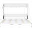 Grand lit, design, blanc, conduit sous, lit blanc encastré avec, imprimé, dessous, chargement