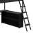 Metal Loft Bed With LED, Desk And Storage Shelves-1159529203