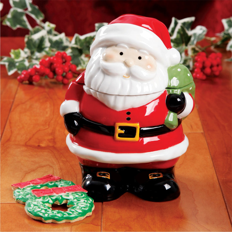 Jovial St. Nick Cookie Jar