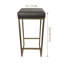 Tabouret de bar en cuir gris-1851920753