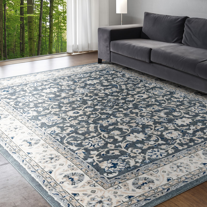 Tapis oriental gris Brette, Rectangle 2 pi x 3 pi