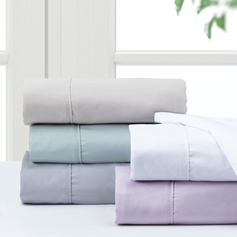 100% Polyester Sheet Set, Queen, Grey
