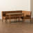 Cheriane 3-Pc Breakfast Nook Dining Set in Tan/Walnut Brown Finish, 27.25'' H X 27.5'' W X 47.25'' D-1043010464