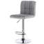 Dequincy Swivel Upholstered Adjustable Height Bar Stool with Steel Frame-900601476