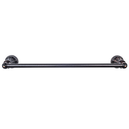 Hudson Bath Single 20 1/4" Wall Mounted  Towel Bar, Polished Chrome