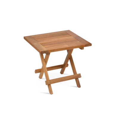 Paramount Teak Folding Square End Table