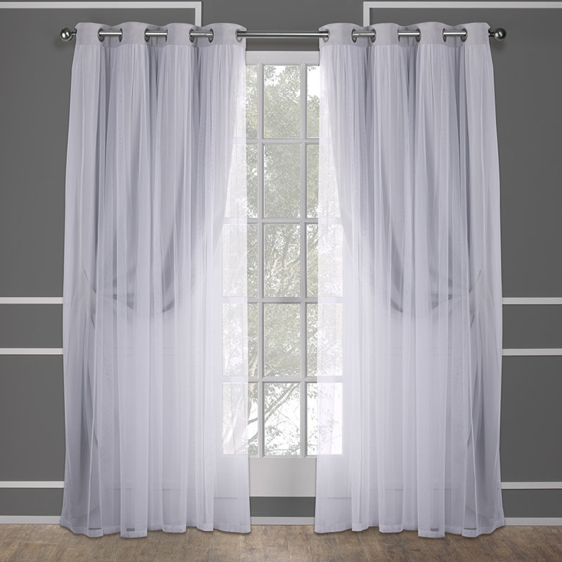 Nunley Room Darkening Curtain Pair, Cloud Gray, 52" W x 120" L