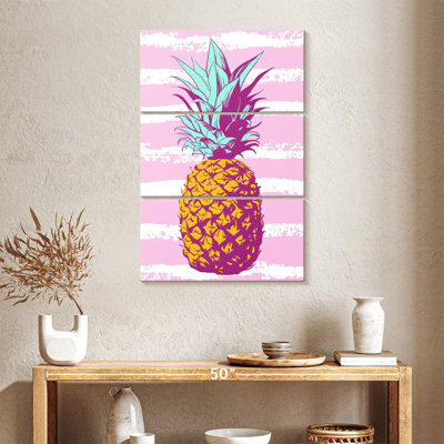 Yarlin Pastel Stripes Pineapple